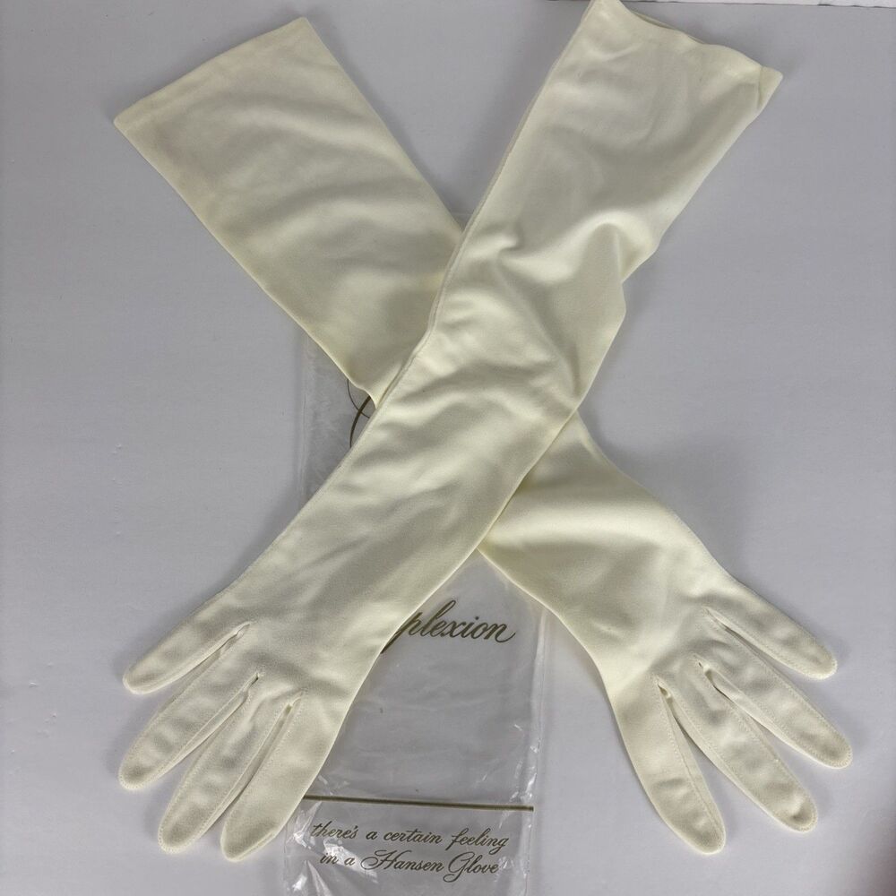 VTG Complexion by Hansen Opera Gloves Off White SIze 7